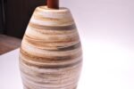 Pair of Martz for Marshall Studios Earth-Tone Swirl Ceramic Lamps - Image 9