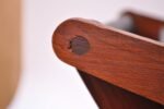 Henry P. Glass Walnut and Naugahyde Magazine Rack - Image 9