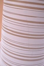 Large Gordon and Jane Martz Walnut and Ceramic Table Lamp with Finial - Image 14