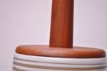 Large Gordon and Jane Martz Walnut and Ceramic Table Lamp with Finial - Image 7