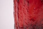 Mid-Century Modern Blown Glass Red Vase With 'Bark' Texture - Image 9