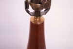 Tall Danish Modern Turned Teak Lamp by ESA - Image 11