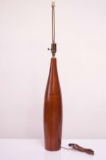 Tall Danish Modern Turned Teak Lamp by ESA - Image 5
