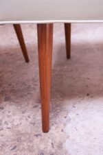 Pair of Vintage Diminutive Walnut and Leather Slipper Chairs by Milo Baughman - Image 15