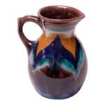 Petite Dutch Gouda Ceramic Hand-Painted Pitcher, Circa 1929
