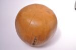 1940s MacGregor Goldsmith 9 LB Leather Medicine Ball - Image 3