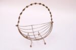 Mid-Century Modern Brass Decorative Basket - Image 5