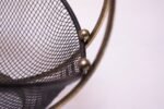 Mid-Century Modern Brass and Wire 'Swan' Basket After Frederic Weinberg - Image 8
