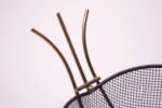 Mid-Century Modern Brass and Wire 'Swan' Basket After Frederic Weinberg - Image 14