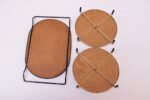 Set of Three Mid-Century American Modern Mosaic Trivets - Image 4