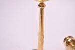 Pair of Mid-Century Modern Turned Brass Candlesticks after Jarvie - Image 8