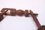 Ornate Folk Art Hand Carved Wooden Whimsy Chain - Image 10