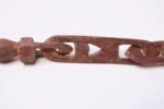Ornate Folk Art Hand Carved Wooden Whimsy Chain - Image 8