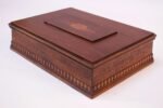 Vintage Hand-Carved Cedar 'Lock' / Trick Cigar Box / Decorative Box - Image 4