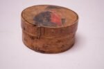Antique English Snuff Box / Pipe Tobacco Case With Hand-Painted Decoration - Image 5