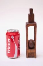 Folk Art 'Ball in Cage' Hand Carved Whimsy - Image 5