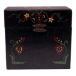 Early 20th Century Folk Art Hand-Painted Recipe Box