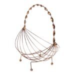 Mid-Century Modern Brass Decorative Basket