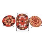 Set of Three Mid-Century American Modern Mosaic Trivets