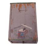19th Century Folk Art Hand-Painted Shave Box / Caddy