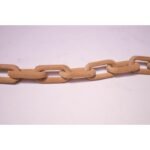Small Folk Art Hand Carved Wooden Whimsy Chain - Image 4