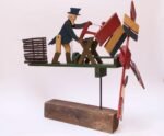 Early 20th Century Americana Uncle Sam Lumberjack Whirligig - Image 3