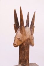 Set of 1940s Hard Wood African Lobi Stools with Carved and Pyrogravure Details - Image 16