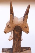 Set of 1940s Hard Wood African Lobi Stools with Carved and Pyrogravure Details - Image 20