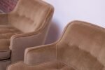 Pair of Lounge Chairs in Mahogany and Velvet by Edward Wormley for Dunbar - Image 11