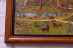Mid-20th Century Amish Pastoral Scene Oil on Canvas by Harvey Milligan - Image 5