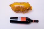 Mid-Century California Pottery Piggy Bank With Cork Stopper - Image 12