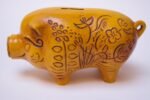 Mid-Century California Pottery Piggy Bank With Cork Stopper - Image 6
