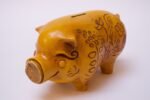 Mid-Century California Pottery Piggy Bank With Cork Stopper - Image 7