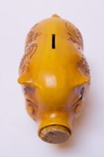 Mid-Century California Pottery Piggy Bank With Cork Stopper - Image 10