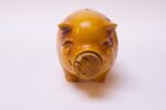Mid-Century California Pottery Piggy Bank With Cork Stopper - Image 5