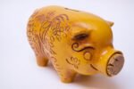 Mid-Century California Pottery Piggy Bank With Cork Stopper - Image 3