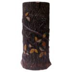 English Faux Bois Terracotta Umbrella Stand