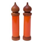 Pair of Danish Modern Teak Pepper and Salt Grinders by Laurids Lonborg