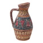 Heavily Textured Vintage Italian Studio Ceramic Pitcher