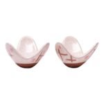 Mid-Century American Modern Studio Ceramic Candleholders by Walter Sullivan Roche-Warner