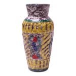 Mid-Century Italian Textured Studio Ceramic "Fish" Vase