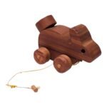 Danish Modern Staved Bunny Pull-Toy