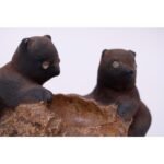 Vintage Chalkware Bear Cub Sculpture - Image 8