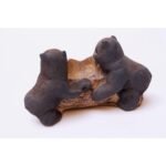 Vintage Chalkware Bear Cub Sculpture - Image 6