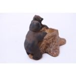 Vintage Chalkware Bear Cub Sculpture - Image 3