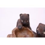 Vintage Chalkware Bear Cub Sculpture - Image 9