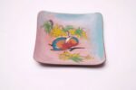 Small Mid-Century Dutch Modern Hand-Painted Enamel on Copper 'Butterfly' Dish - Image 4