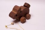 Danish Modern Staved Bunny Pull-Toy - Image 2