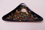 Vintage Modernist Sulmona Italian Enamel on Copper Triangular Dish - Image 3