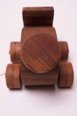 Danish Modern Staved Bunny Pull-Toy - Image 6